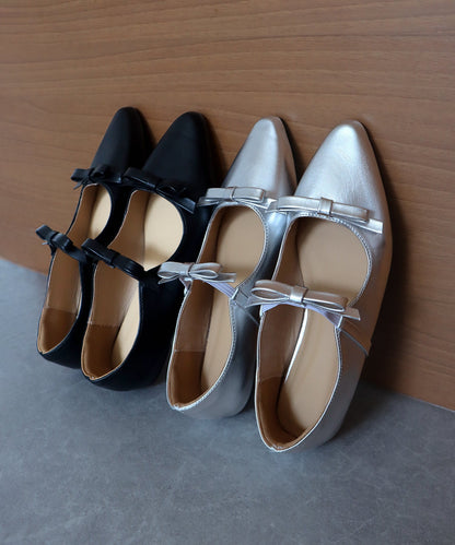 Pointed Toe Ribbon Shoes