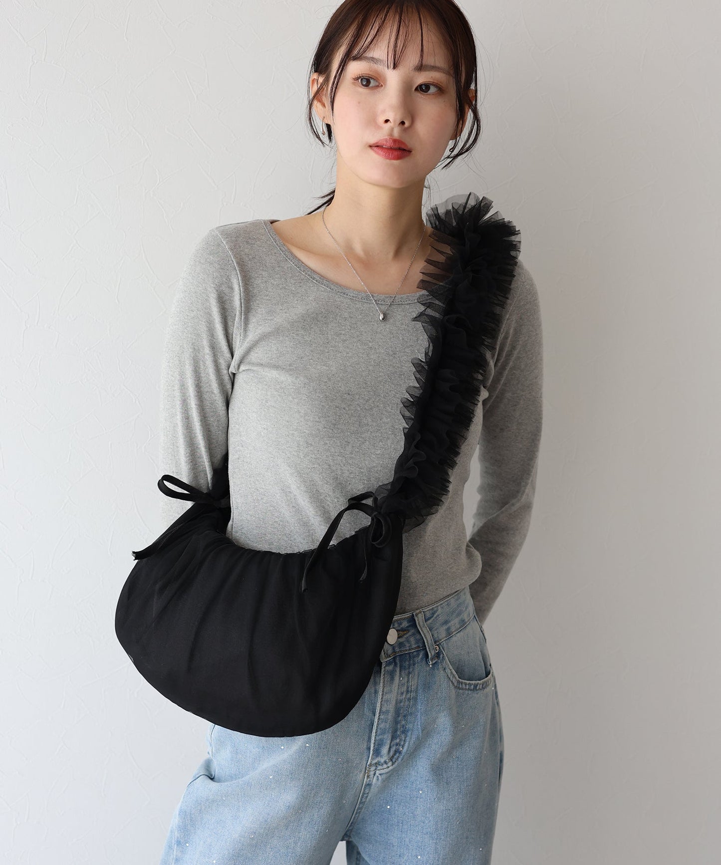 Tulle Frill Shoulder Bag