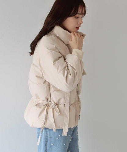 Side Ribbon Padded Down Jacket