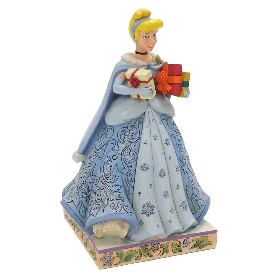  Disney Traditions Christmas Cinderella & Belle Ornaments 