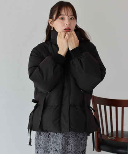 Side Ribbon Padded Down Jacket