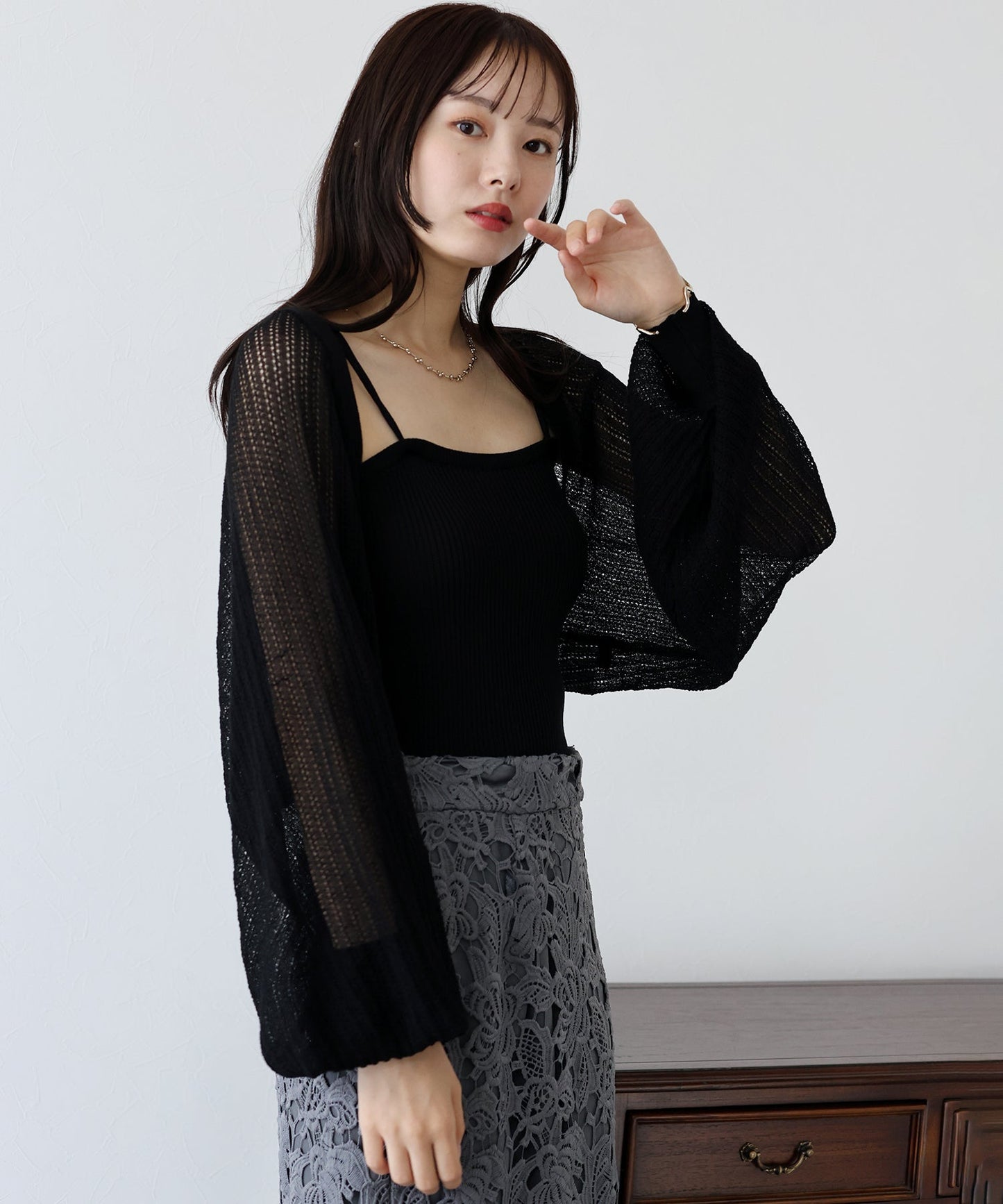 Mesh Cardigan