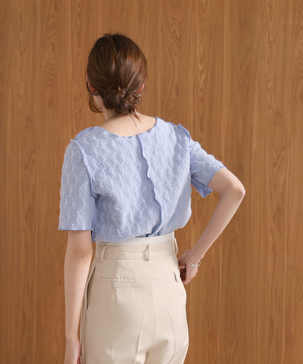 Front And Back 2-way Organdy Wrinkle Tops