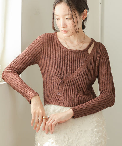 Layered Design Knit Top