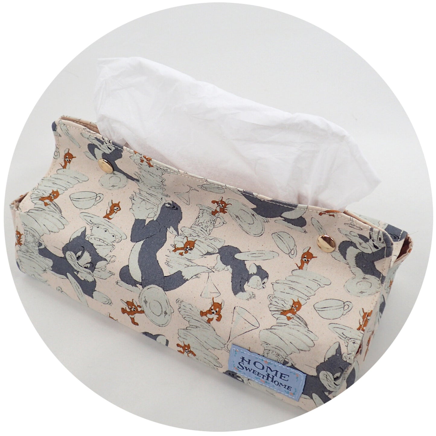  TOM & JERRY × Flapper HOME SWEET tissue box 