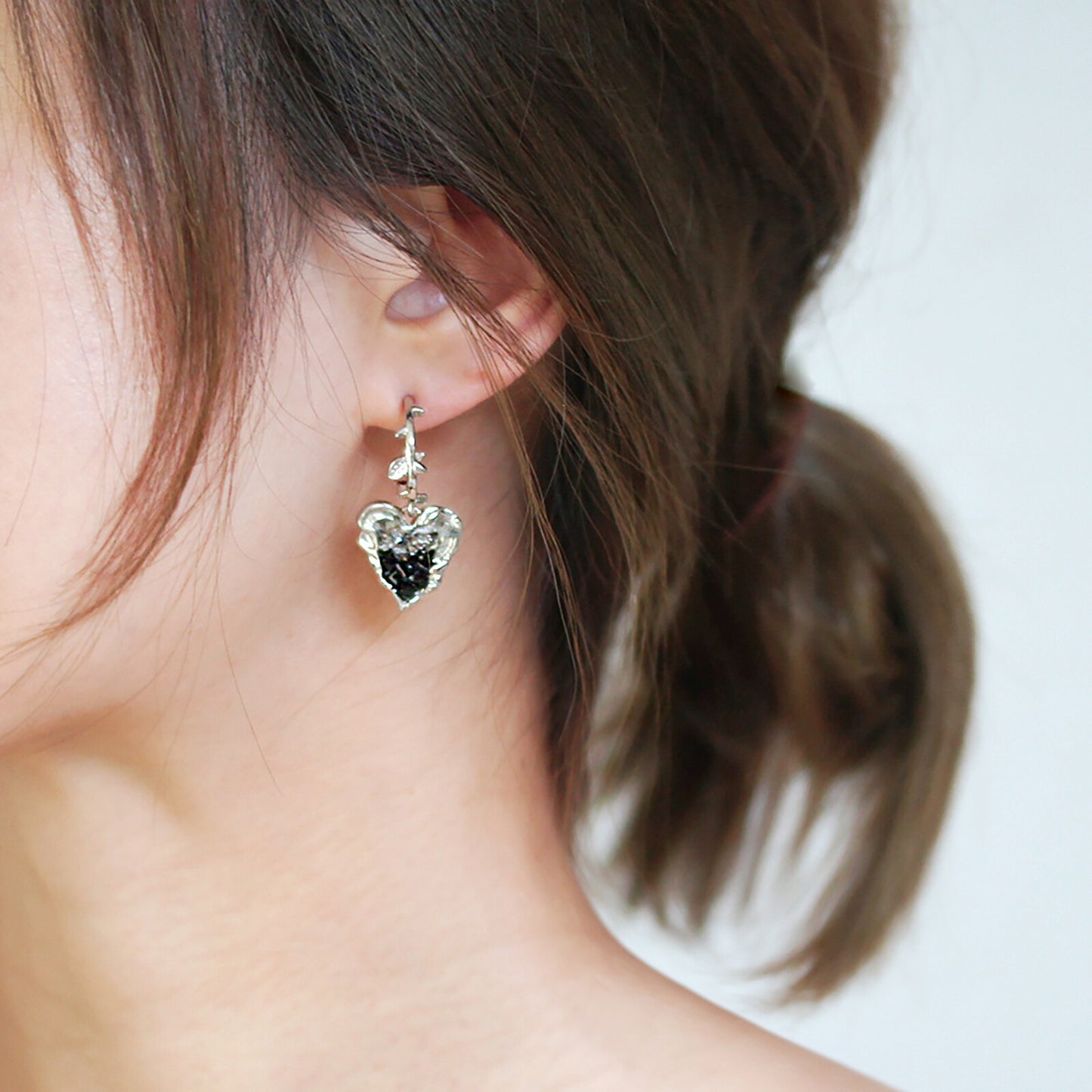 HARAN Heart Fruit Earring