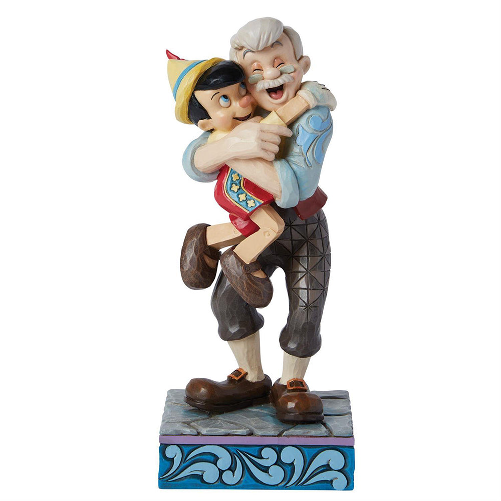 Disney Traditions Geppetto & Pinocchio Hug