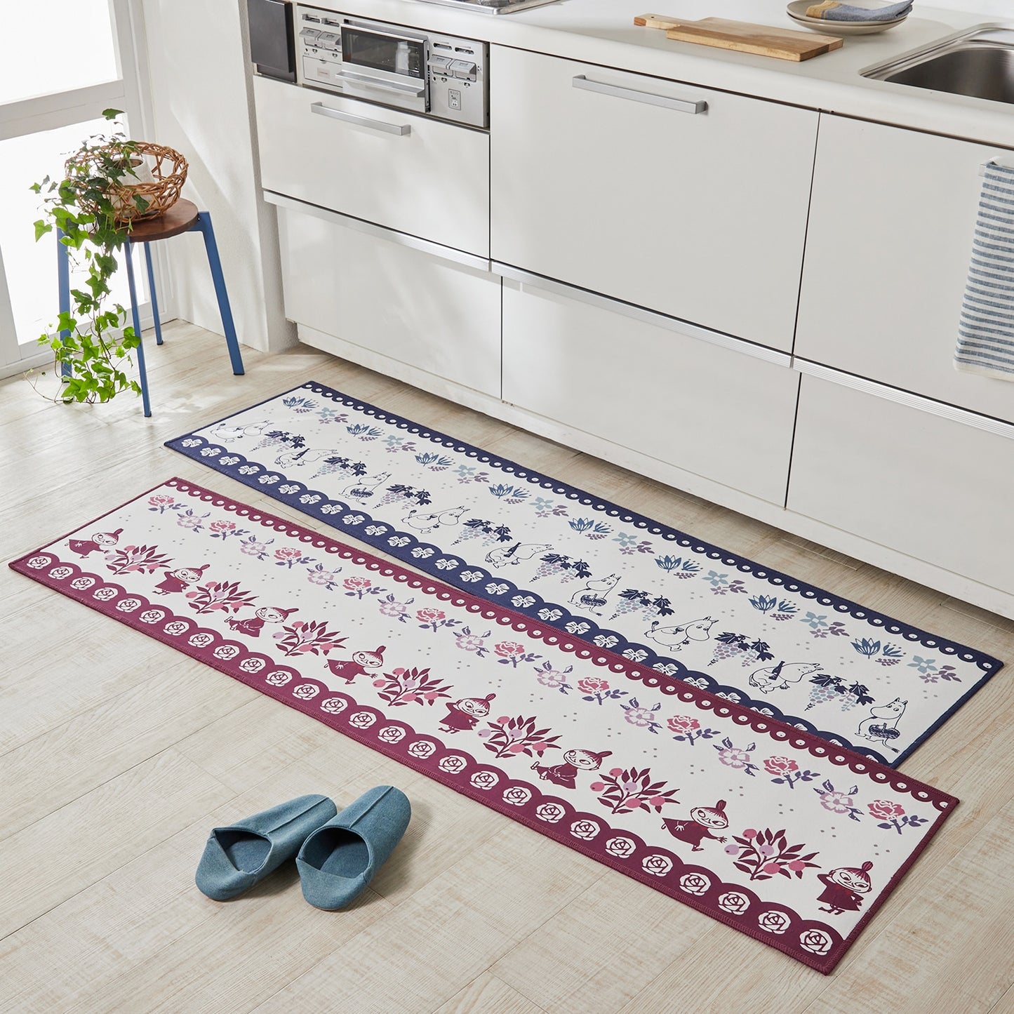  Moomin Fika indoor rug two colors 