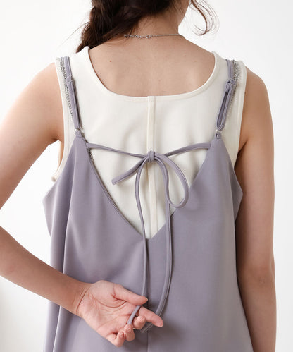 SHOULDER PEARL CAMI ONEPIECE