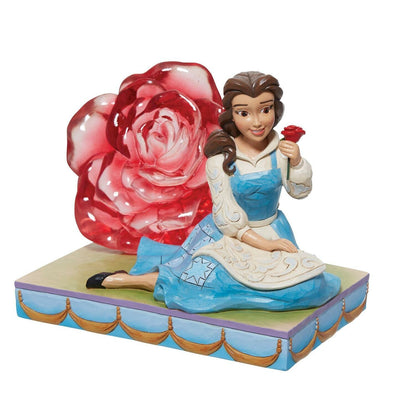  Disney Traditions Beauty and the Beast Clear Rose Bauble 