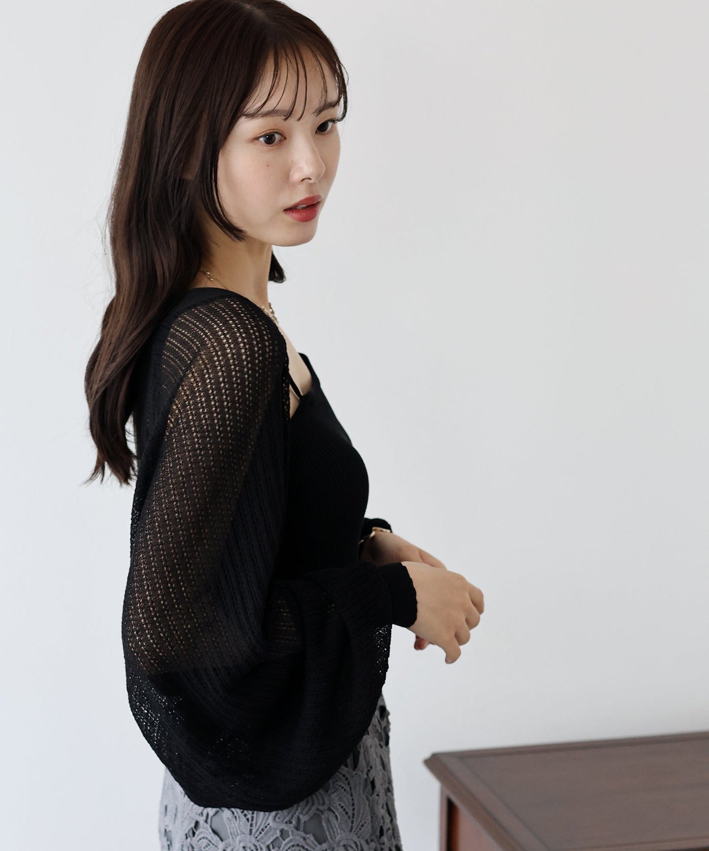 Mesh Cardigan