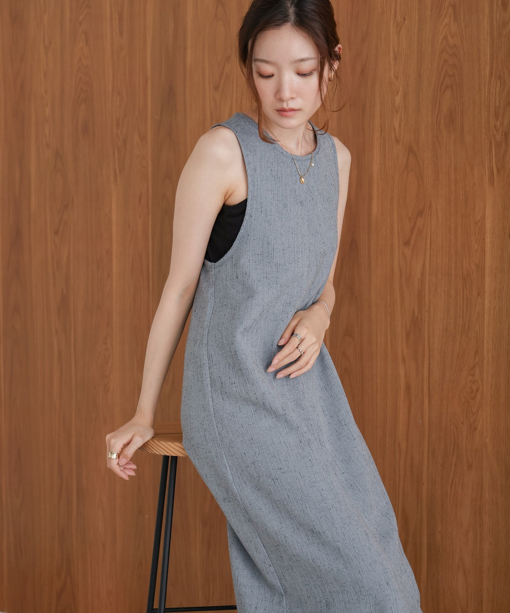 Back Cross Amesuri Long Dress