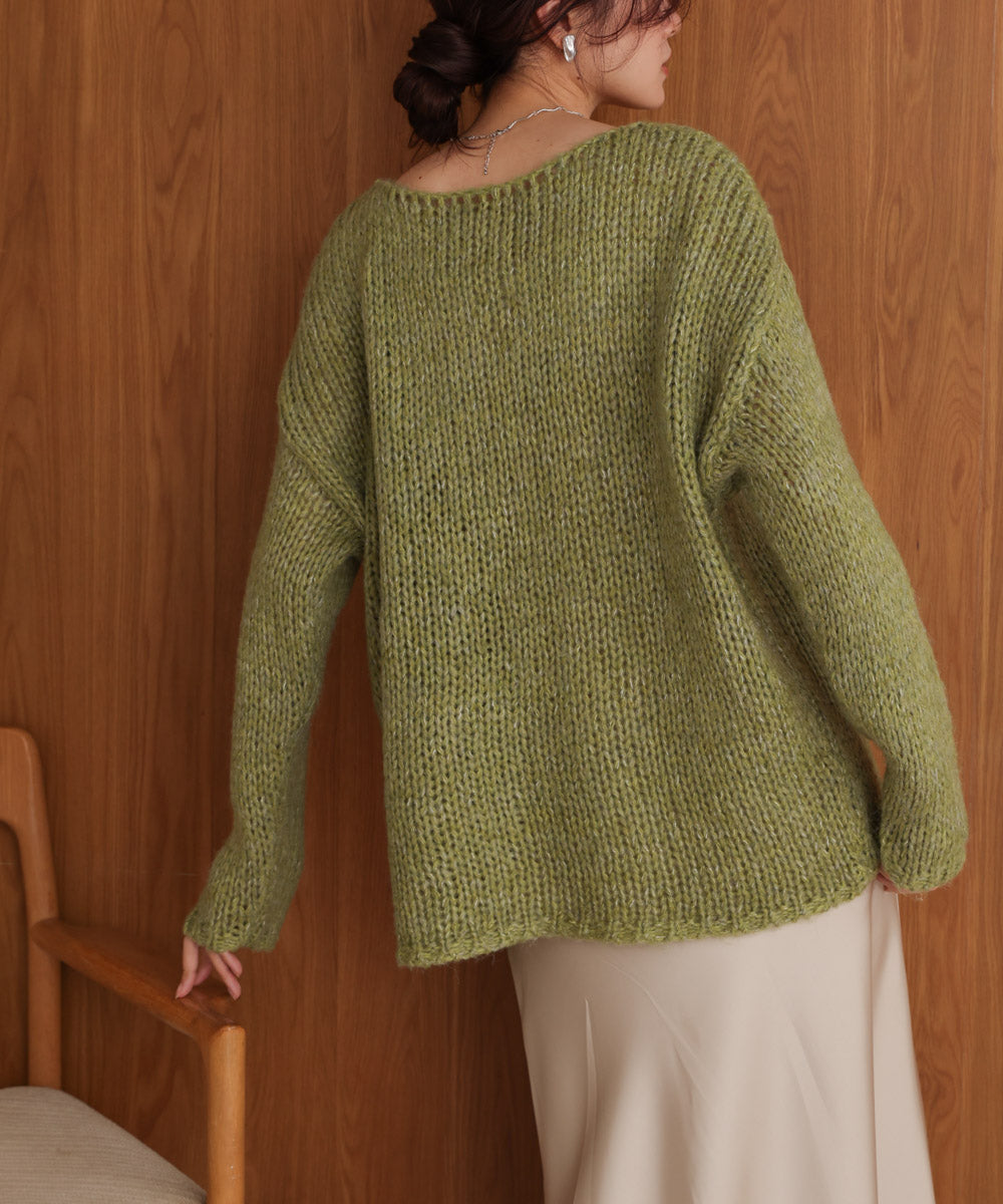 Melange Knit Top