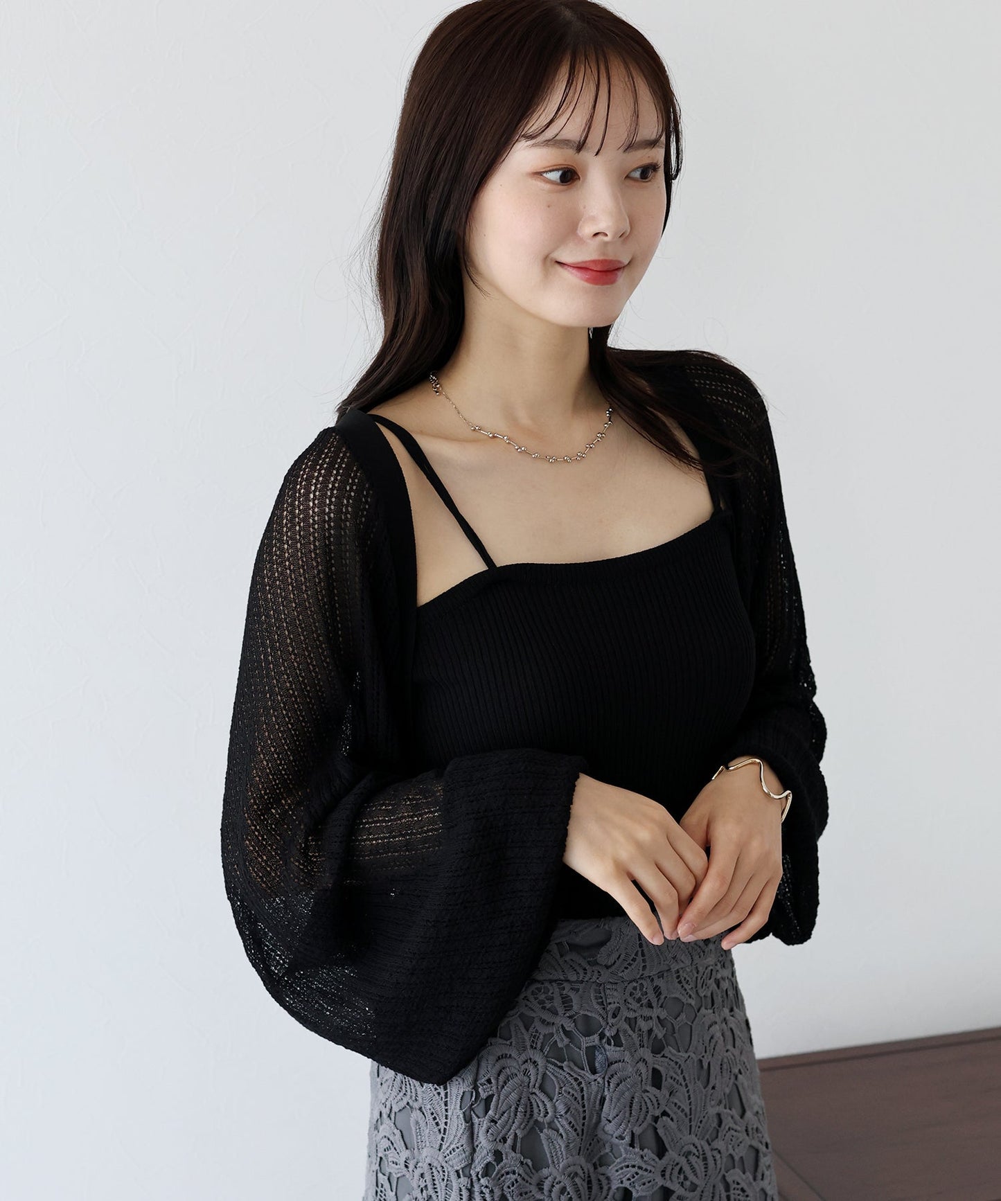 Mesh Cardigan