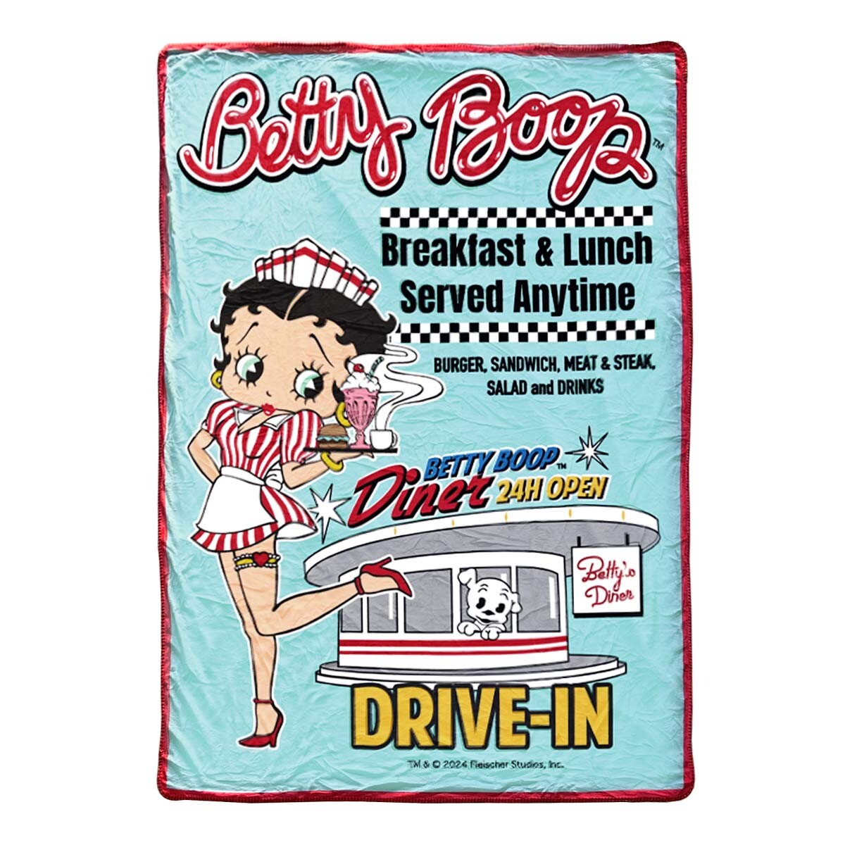 BETTY BOOP Boa Blanket