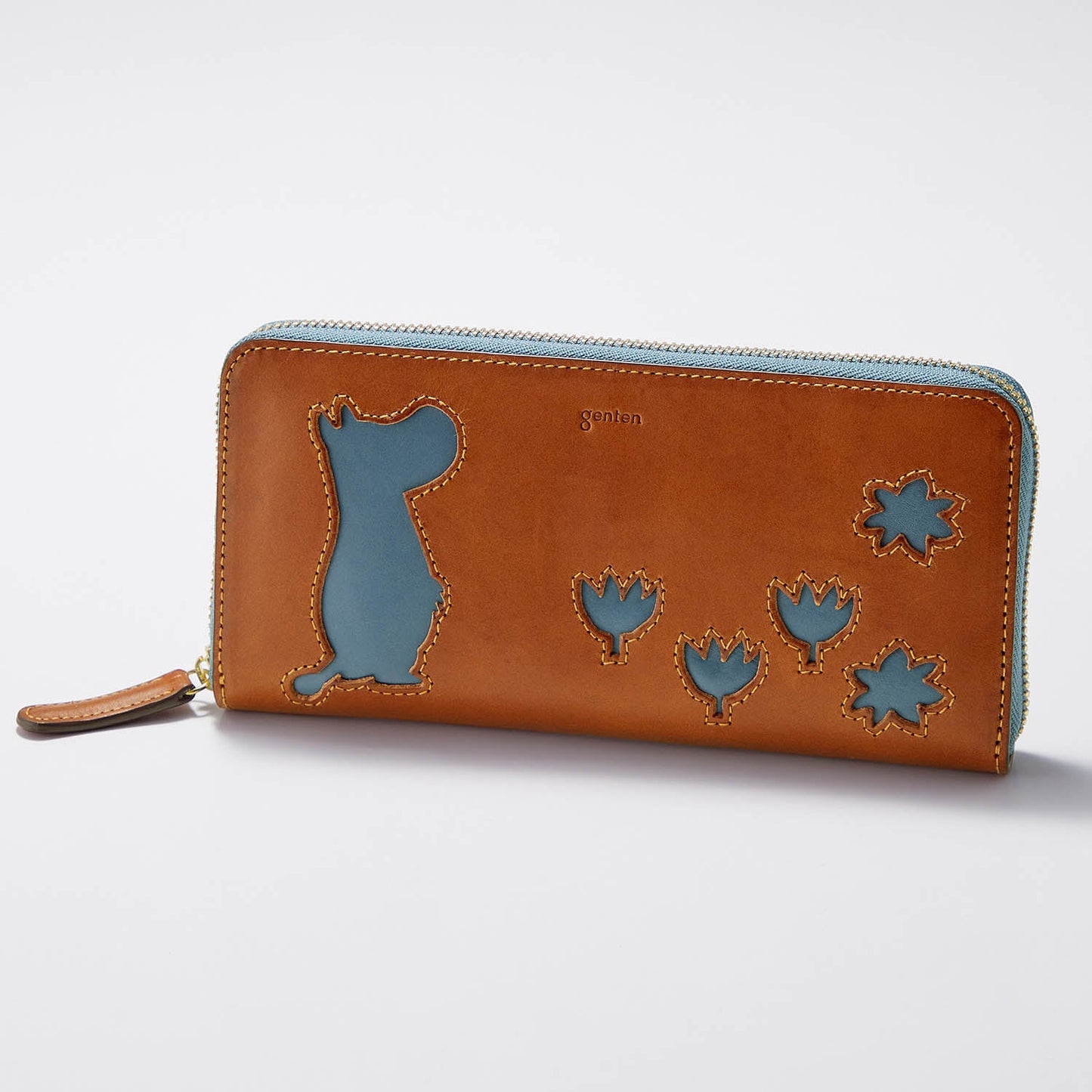  Moomin Genten leather long wallet 