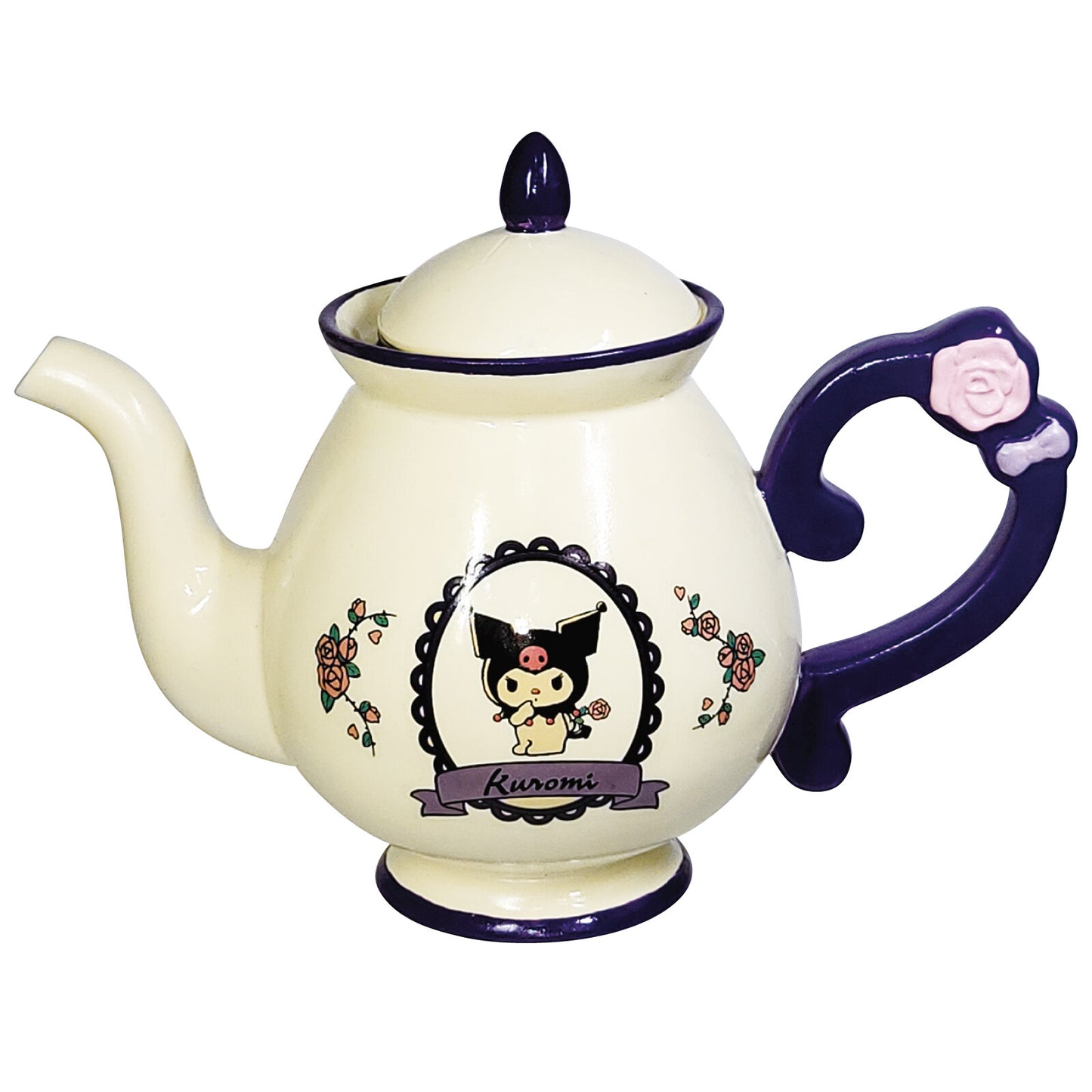 Kuromi Flower Vintage Teapot