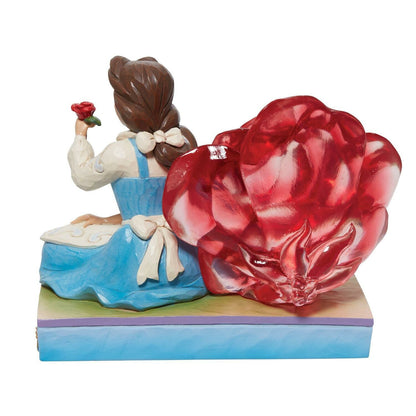 Disney Traditions 美女與野獸透明玫瑰擺設