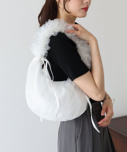 Tulle Frill Shoulder Bag