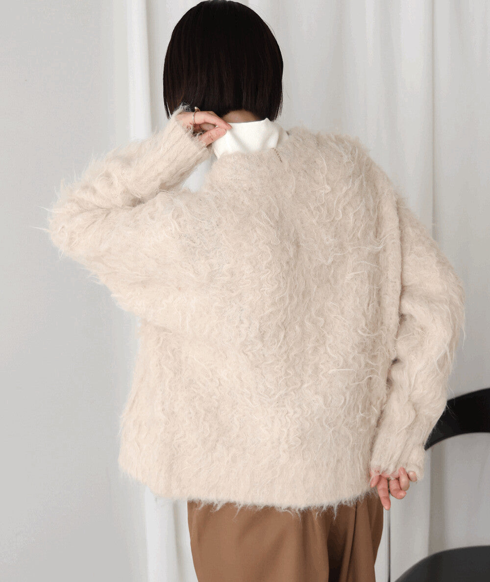 Scraped Shaggy Knit