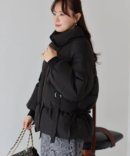 Side Ribbon Padded Down Jacket