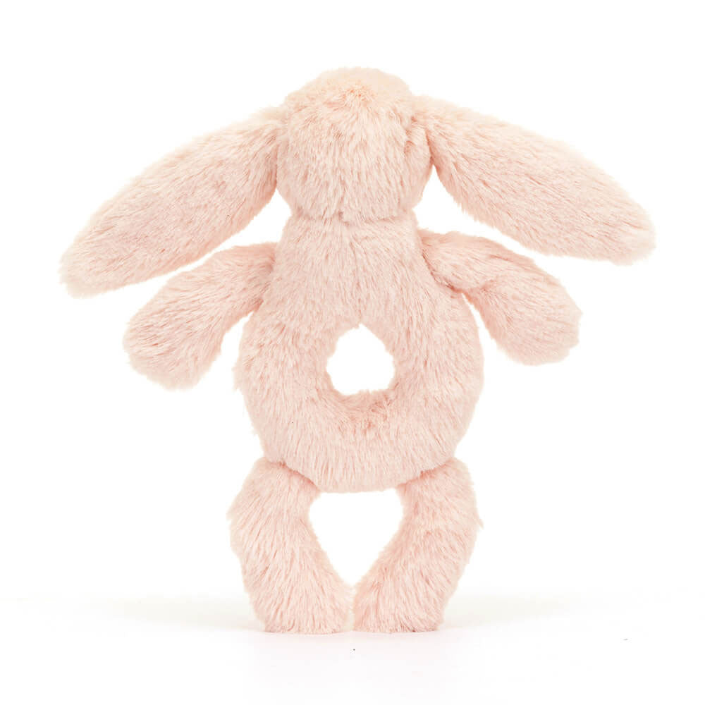 Bashful Bunny Ring Rattle - blush