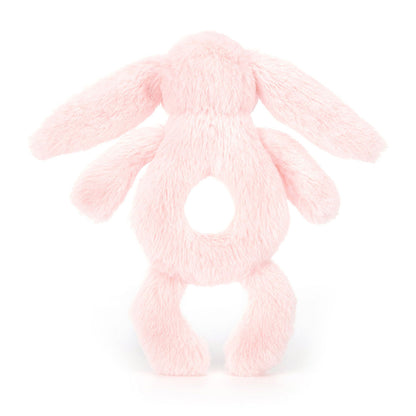 Bashful Bunny Ring Rattle - baby pink