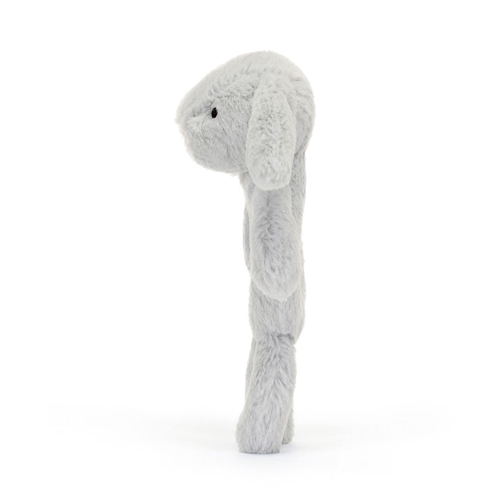 Bashful Bunny Ring Rattle - silver