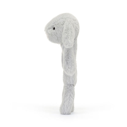 Bashful Bunny Ring Rattle - silver