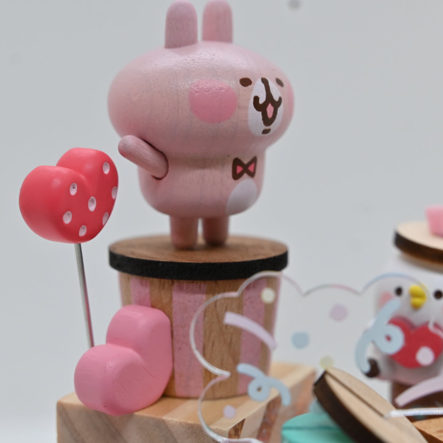 Kanahera's Little Animals P and Pink Bunny Music Box [In stock]