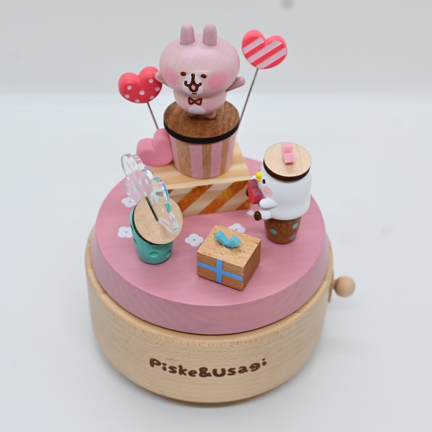 Kanahera's Little Animals P and Pink Bunny Music Box [In stock]