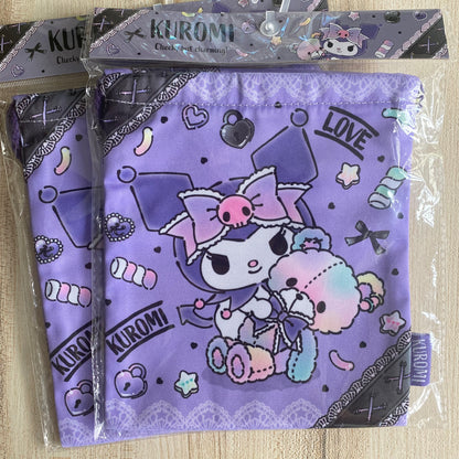 Sanrio Kuromi Drawstring Bag [In Stock]