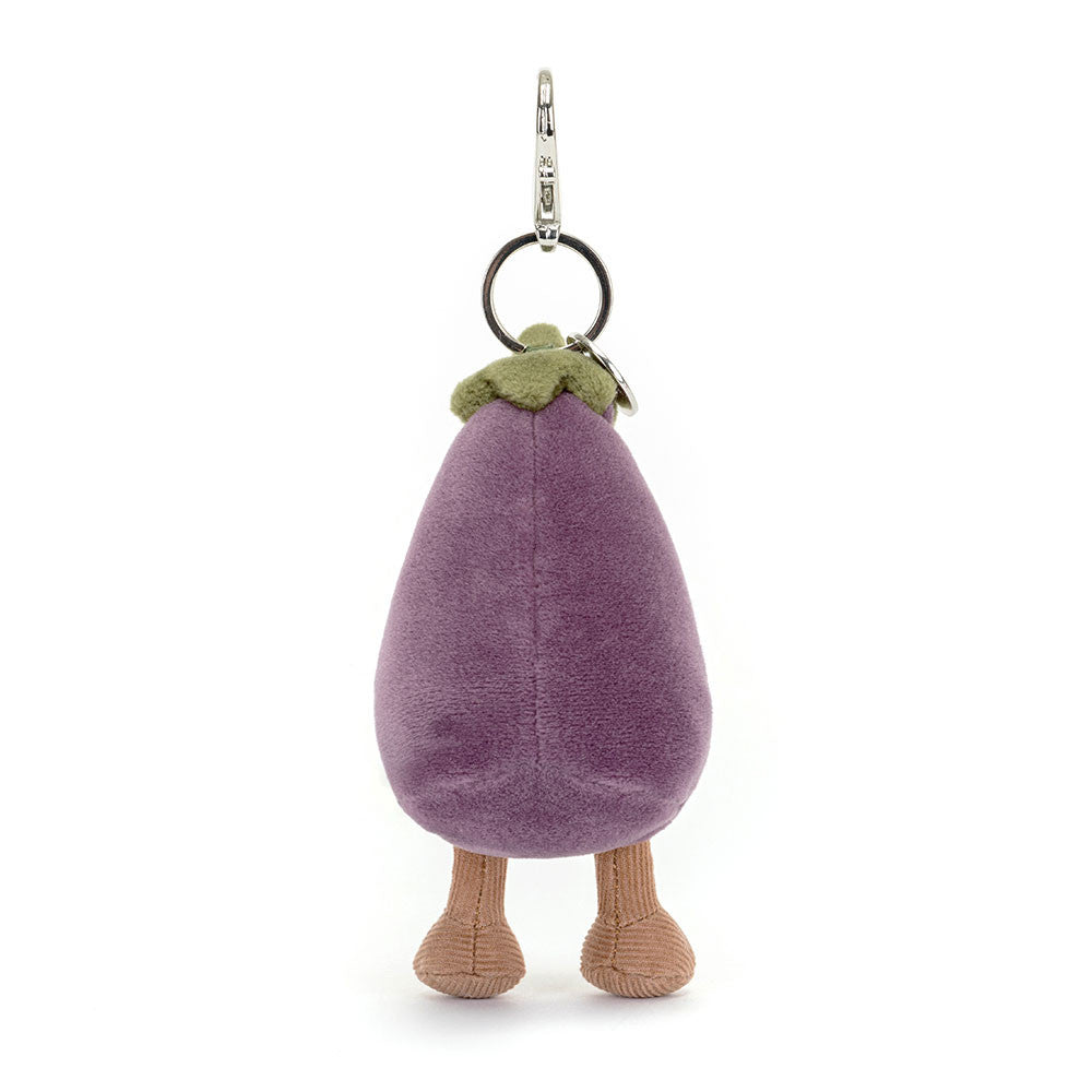 Vivacious Vegetable Aubergine Bag Charm