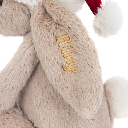 Personalised Bashful Christmas Bunny