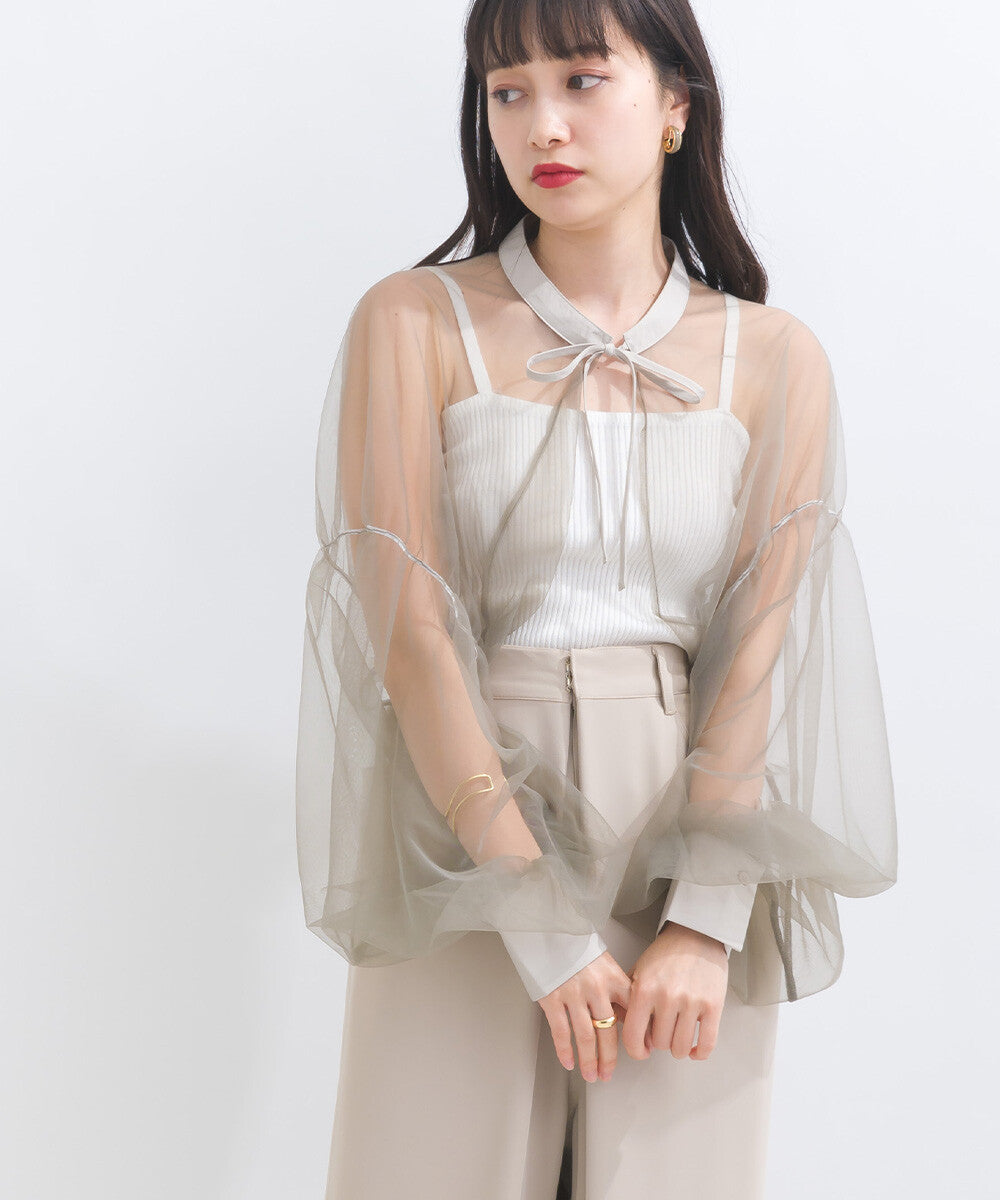 Tulle Lace Sheer Short Bolero 