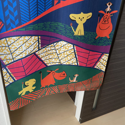  Disney Characters Door Curtain Made in Japan 