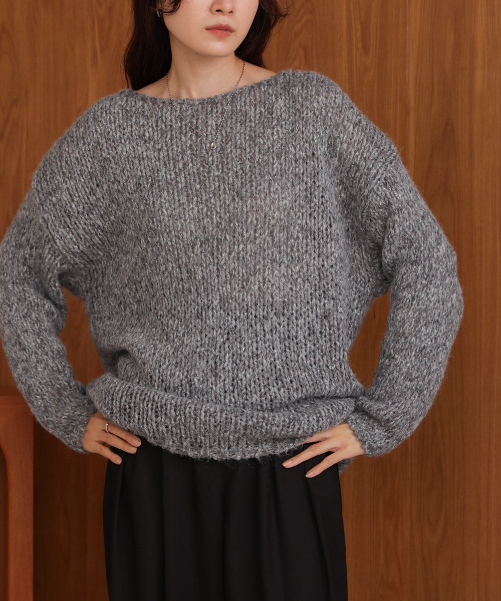 Melange Knit Top