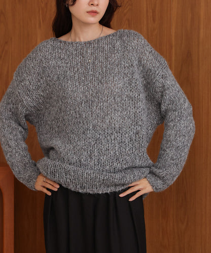 Melange Knit Top