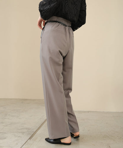 HIGH WAISTED SLACKS WITH BELT