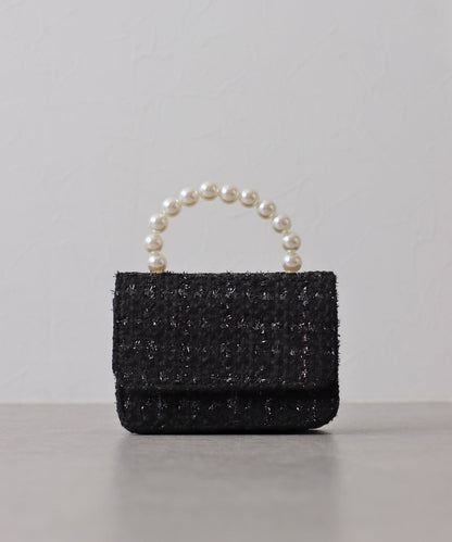 Pearl Handle 2-Way Mini Bag