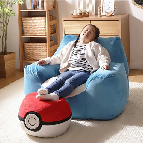 卡比獸懶人沙發＋精靈球腳踏椅 套裝 Snorlax Bean Bag + Poké Ball Ottoman Set – Pokémon