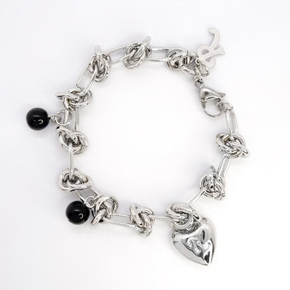 HARAN Heart Two Ball Bracelet