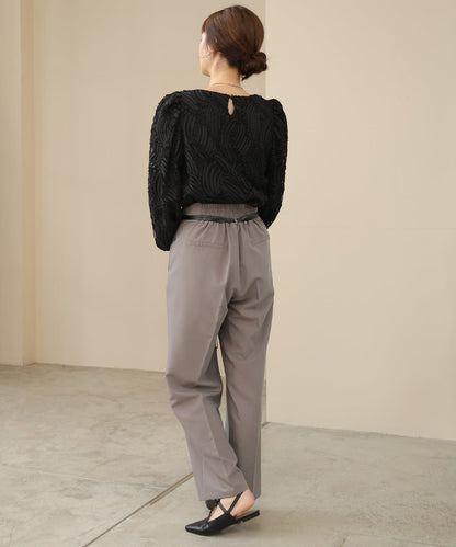 HIGH WAISTED SLACKS WITH BELT