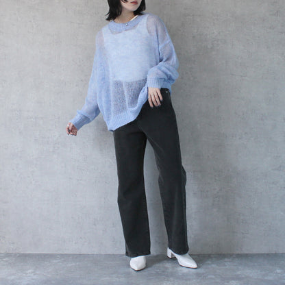 Gradient Mesh Knit Pullover