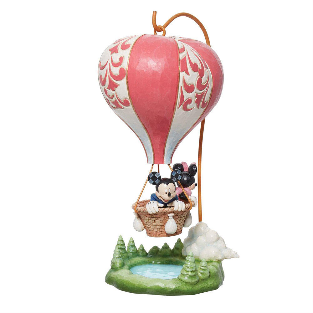  Disney Traditions Mickey & Minnie Heart Balloon Bauble 