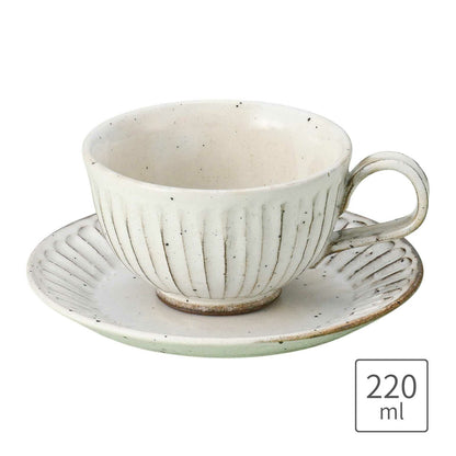 Flour Cutter, Coffee Cup and Saucer, Mino-yaki, Made in Japan