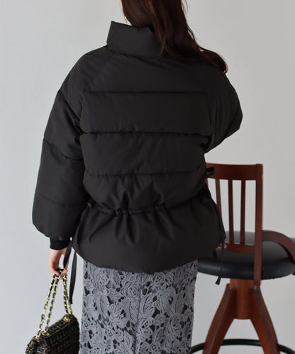 Side Ribbon Padded Down Jacket