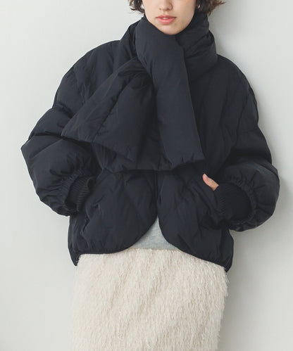 Quilted Jacket with Muffler