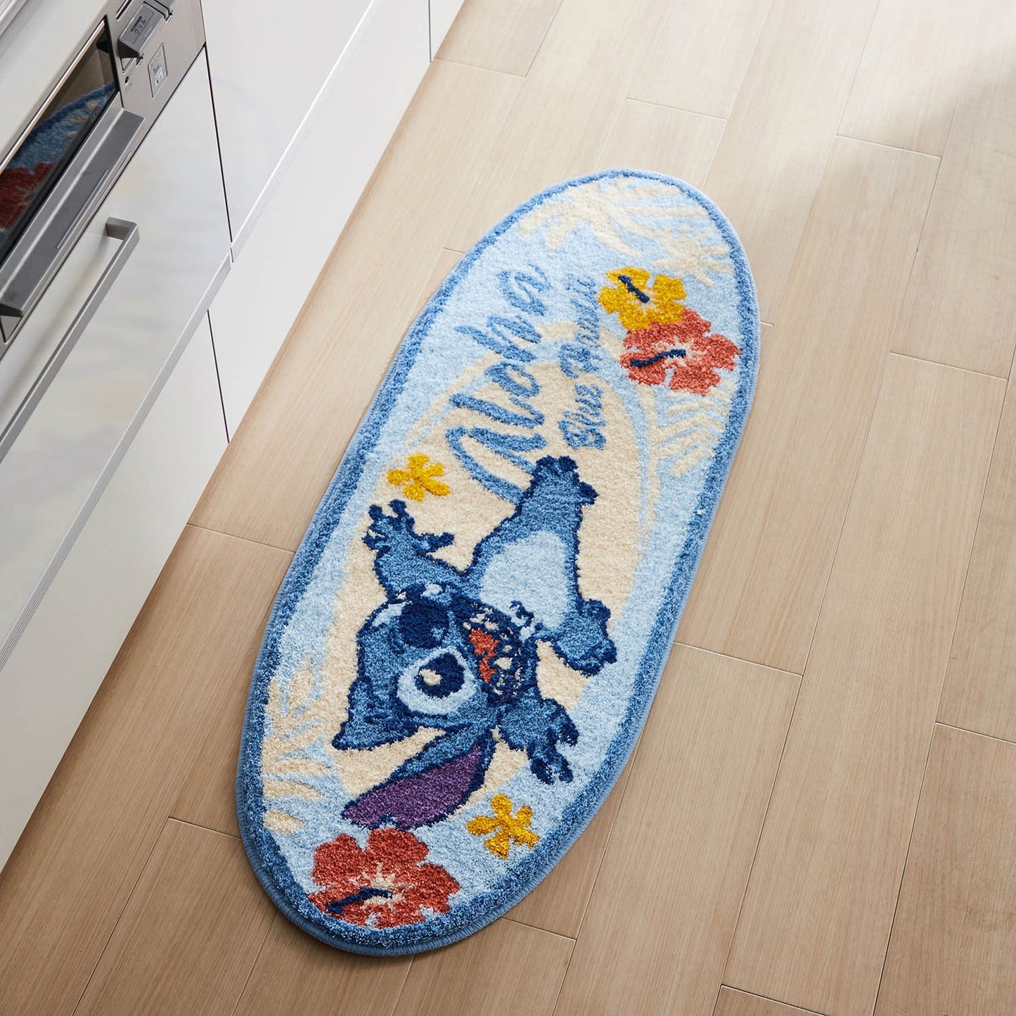  Stitch Surfboard-shaped Kitchen Mat 