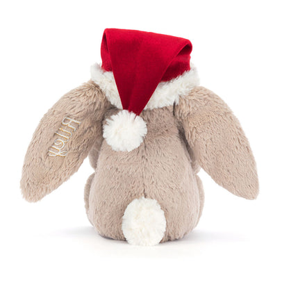 Personalised Bashful Christmas Bunny